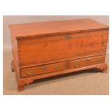 PA Chippendale Softwood Dower Chest.