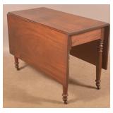 PA Federal Walnut Drop-Leaf Table.