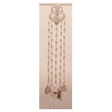 Victorian Chrome and Rhinestone Chatelaine.