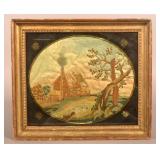 Early 19th Century Pictorial Silk Needlework.