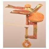 Fine Victorian Brass Sewing Bird Pin Cushion.