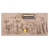 Antique Sterling & Silver-Plate Sewing Items.