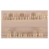 Ten Various Antique/Vintage Silver Thimbles.
