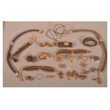 Lot of Victorian Hairwork and Gold-Filled Jewelry.