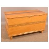 Lancaster Co., PA Grain-Decorated Blanket Chest.