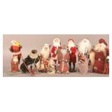 Collection of Contemporary Decorative Santas.