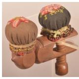 PA 19th C. Painted Quilting Clamp Pin Cushion.