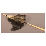 Lace Carriage Parasol with Carved Bone Handle.