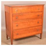 American Federal Cherry 4-Drawer Chest of Drawers.