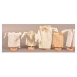 Five Antique Salesman Sample Shirts and Gowns.