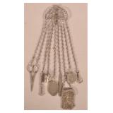 19th Century Polished Steel Chatelaine.