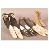 Six Various Pairs of Antique Ladies Shoes.