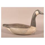 Vintage Carved and Painted Canada Goose Decoy.