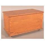 Faux Grain Paint-Decorated Softwood Blanket Chest.