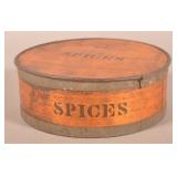 Late 19th C. Bentwood Spice Box.