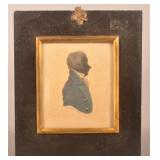 Pennsylvania 19th C. Silhouette Portrait of Man.