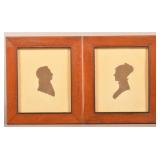 Pair of 19th Century Cut-Work Silhouettes.