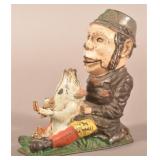 Paddy & the Pig Cast Iron Mechanical Still Bank.