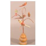 Strawser 2000 Contemporary Folk Art Bird Tree.
