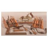 Vintage Wood Molding & Stanley No. 45 Planes.
