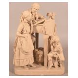 John Rogers Plaster Group "The Favored Scholar".