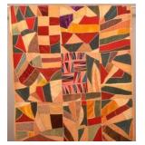 Antique Youth Size Crazy Quilt.