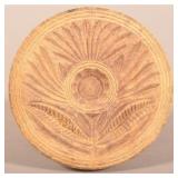 PA 19th Century Lathe-Turned Maple Butter Print.