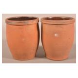 Two John Bell, Waynesboro, PA Redware Jars.