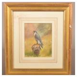 D.M. Henry Watercolor & Gouache on Paper Painting.