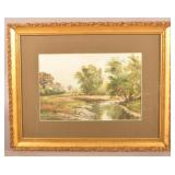 B. Shiley Watercolor Landscape Painting.