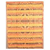 Antique A.T. Fehr Emaus PA 4-Color Coverlet.