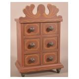 Reproduction Lehnware 6-Drawer Seed Chest.
