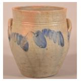 Rare H. Gast, Lanc., PA 3-Gal. Stoneware Crock.