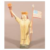 Strawser 2001 Carved Folk Art Statue of Liberty.
