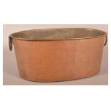 Early Oval Dovetailed Copper Boiler.