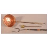 Three PA 19th C. Wrought Iron Utensils.