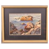 Jack Coggins Watercolor Seascape Painting.