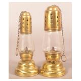 Two Large Brass Skater