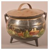 Antique Cast Iron Gypsy Kettle.