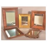 Collection of 19th C. Antique Framed Mirrors.