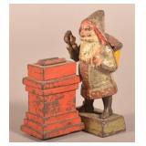 Cast Iron Santa Claus Mechanical Bank.