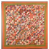 Antique PA Geometric Pattern Patchwork Quilt.