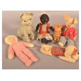 Vtg. Merrythought "Marvelous" Mohair Cat & Doll.