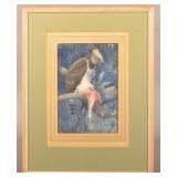 Earl Poole Watercolor Wildlife Painting.