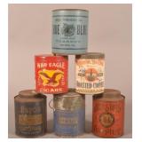 Six Various Antique Advertising Canisters.