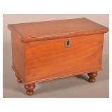 PA Sheraton Cherry Miniature Blanket Chest.