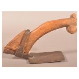 19th Century Folk Art Dough Scraper.