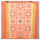 Antique Ohio Star Patchwork Doll/Crib Quilt.