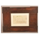 George Caleb Bingham Pencil Drawing on Paper.