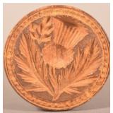 Antique PA Maple Thistle Miniature Butter Print.